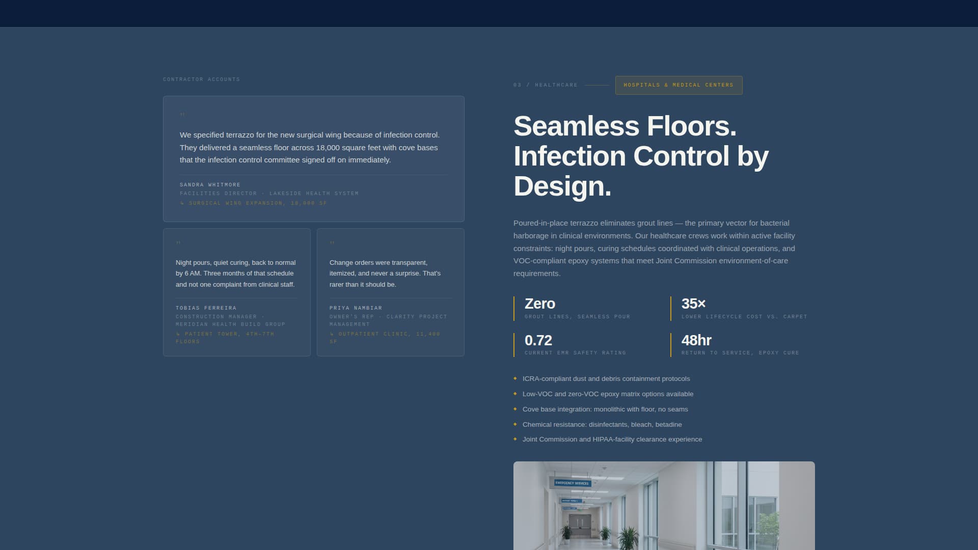 Terrazzo Worker Business Reviews Website Template