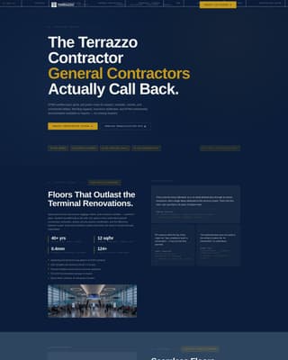Terrazzo Worker Business Reviews Website Template