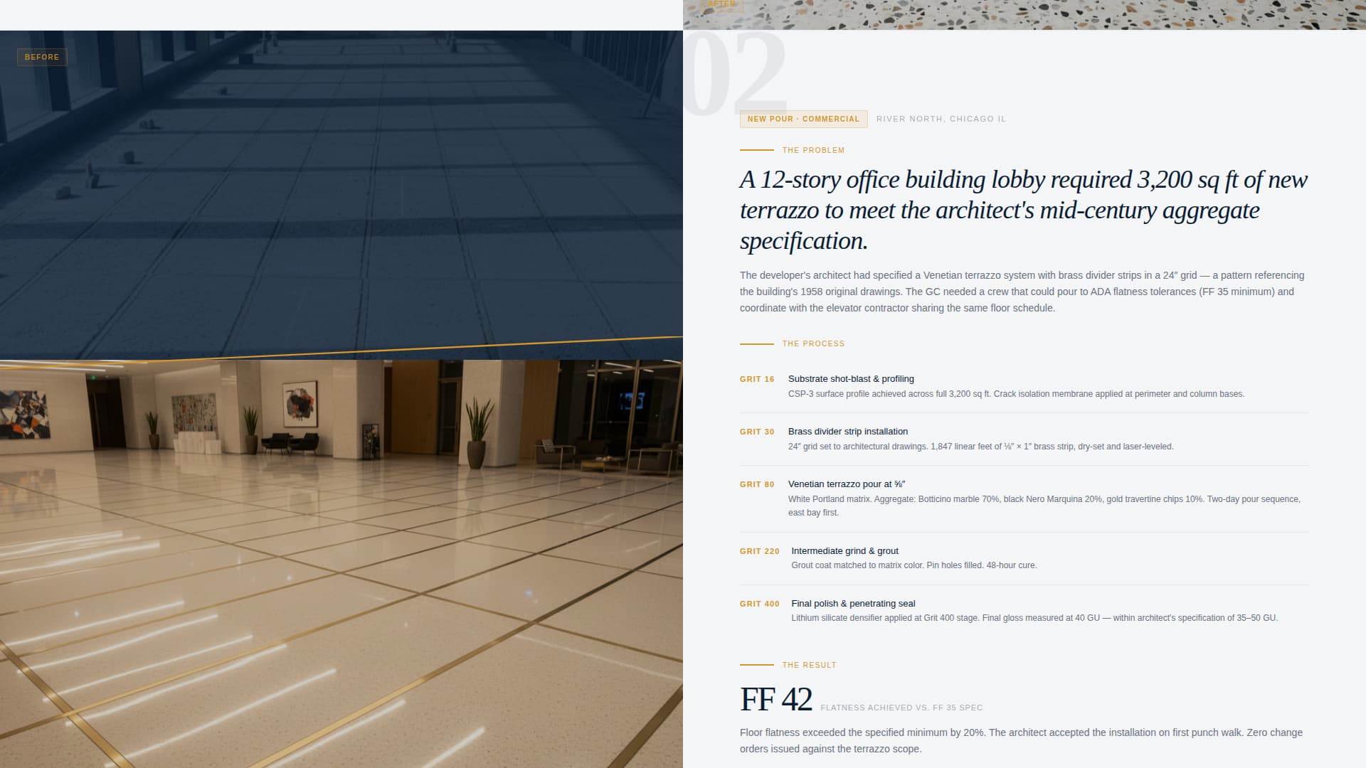 Terrazzo Worker Business Portfolio Website Template
