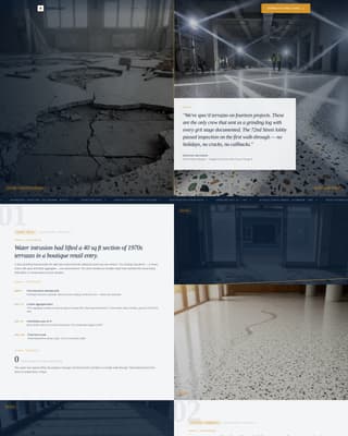 Terrazzo Worker Business Portfolio Website Template