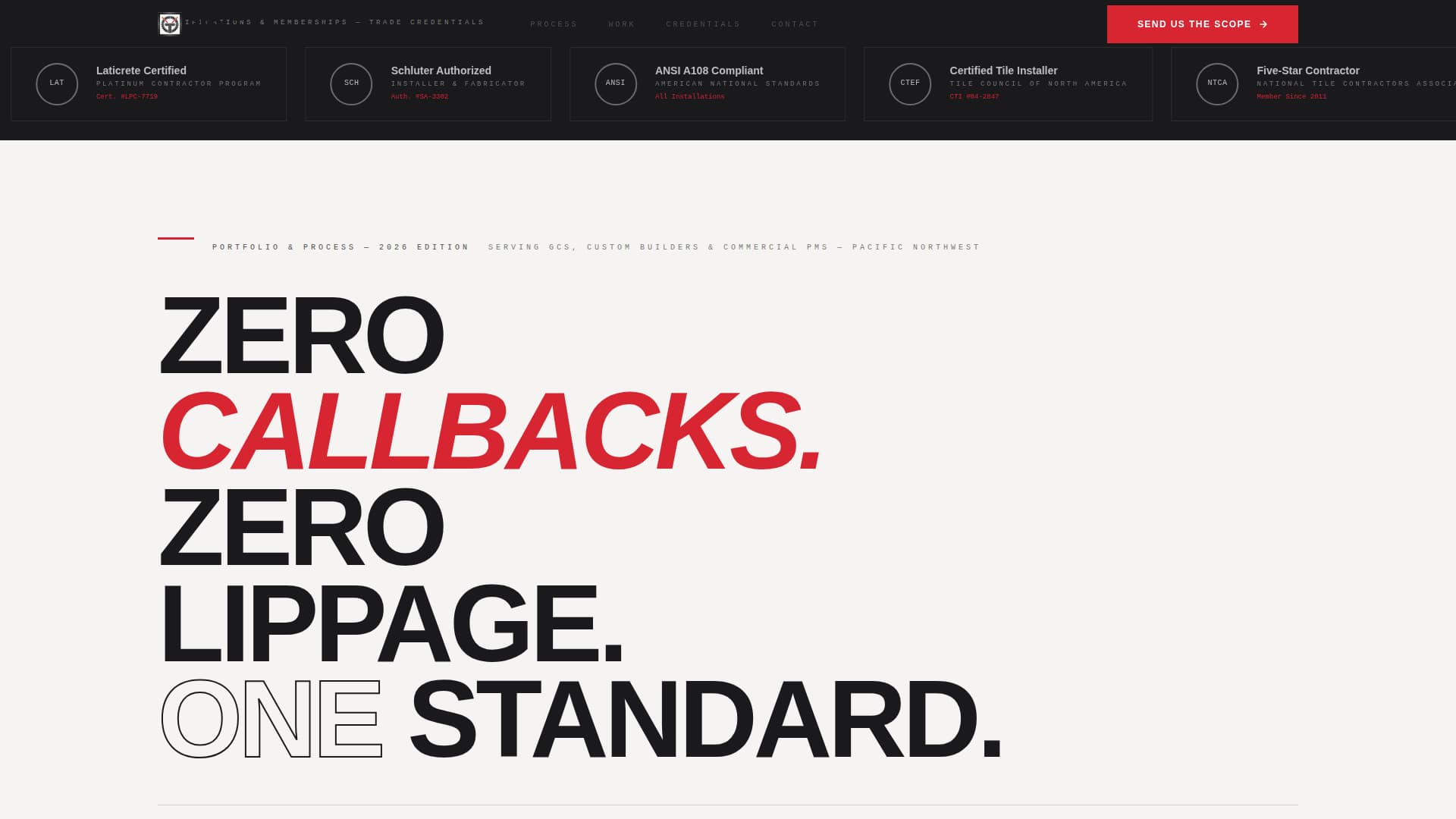 Tile Setter Business Blog Website Template