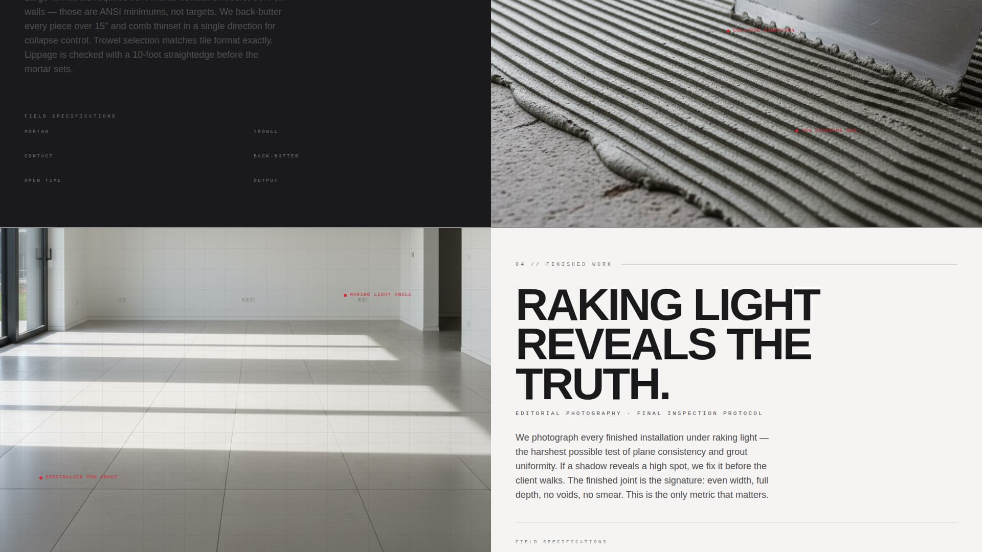 Tile Setter Business Blog Website Template
