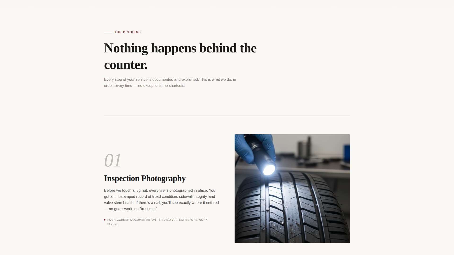 Tire Shop Marketing Booking Website Template