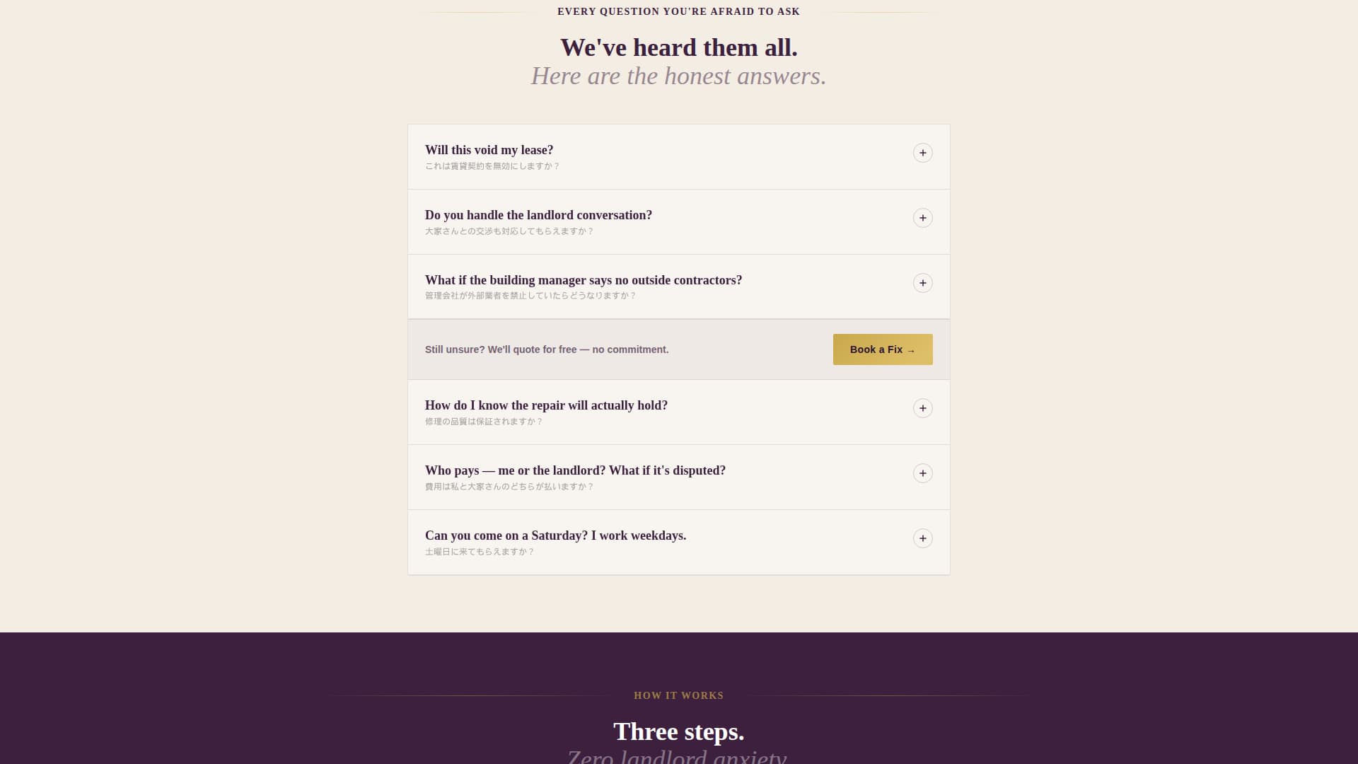 Naoshi - Authoritative Handyman Landing Page Template