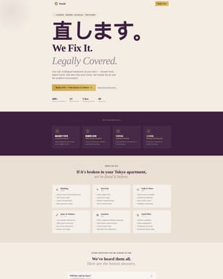 Naoshi - Authoritative Handyman Landing Page Template