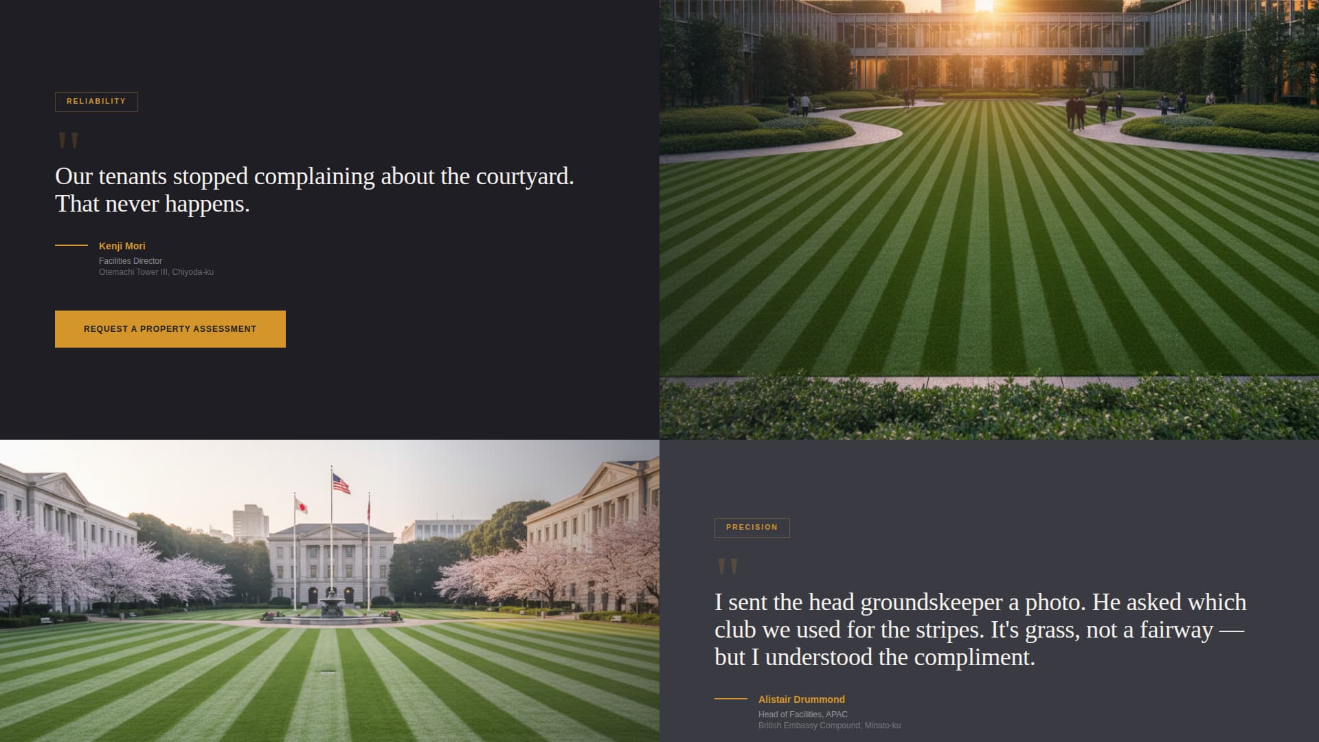 Manicure - Precision Lawn Landing Page Template