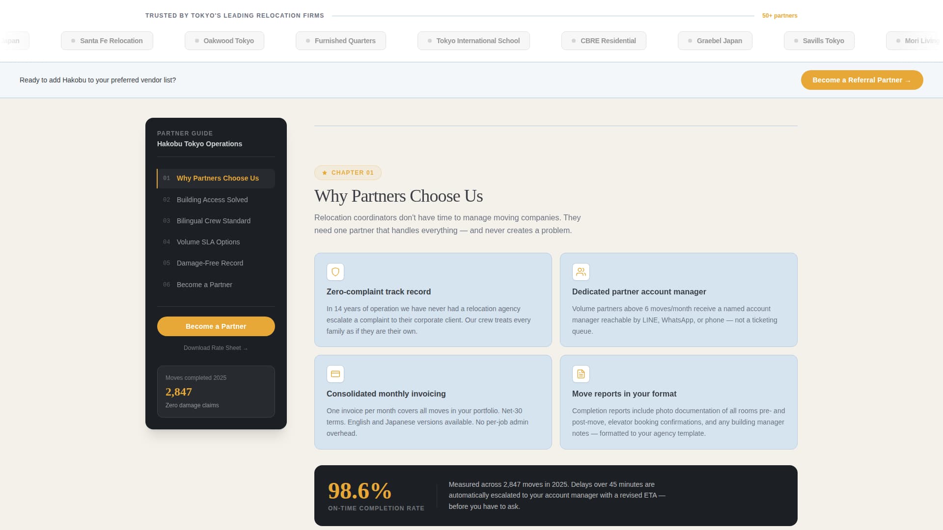 Hakobu - Trusted Relocation Landing Page Template