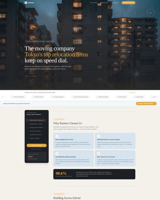 Hakobu - Trusted Relocation Landing Page Template