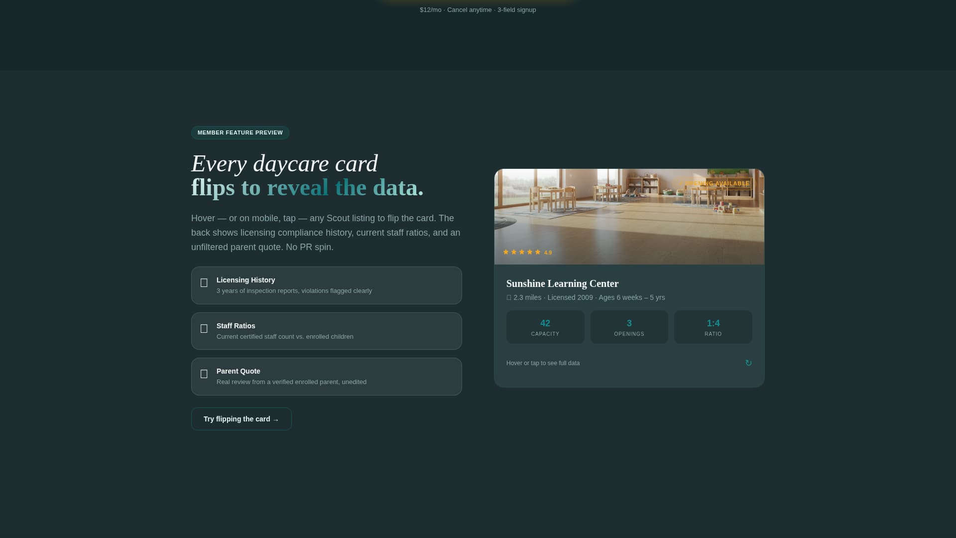 Scout - Powerful Daycaremembership Landing Page Template