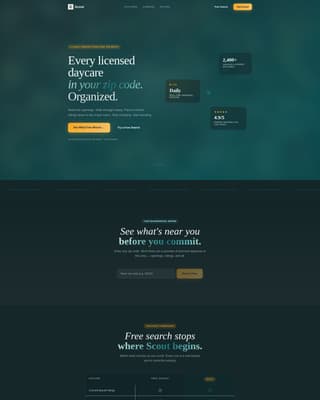 Scout - Powerful Daycaremembership Landing Page Template