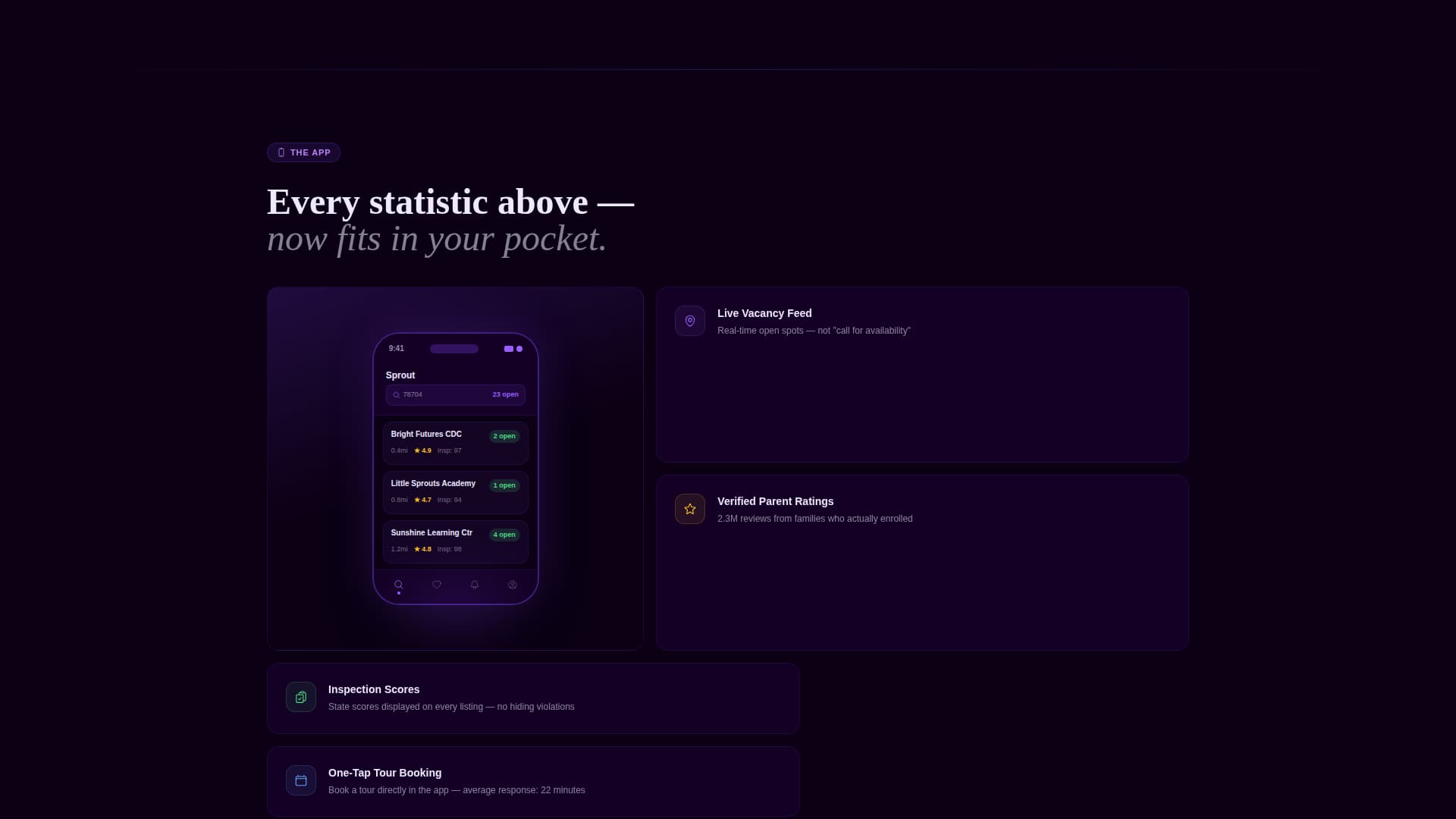 Sprout - Trusted Daycare Landing Page Template