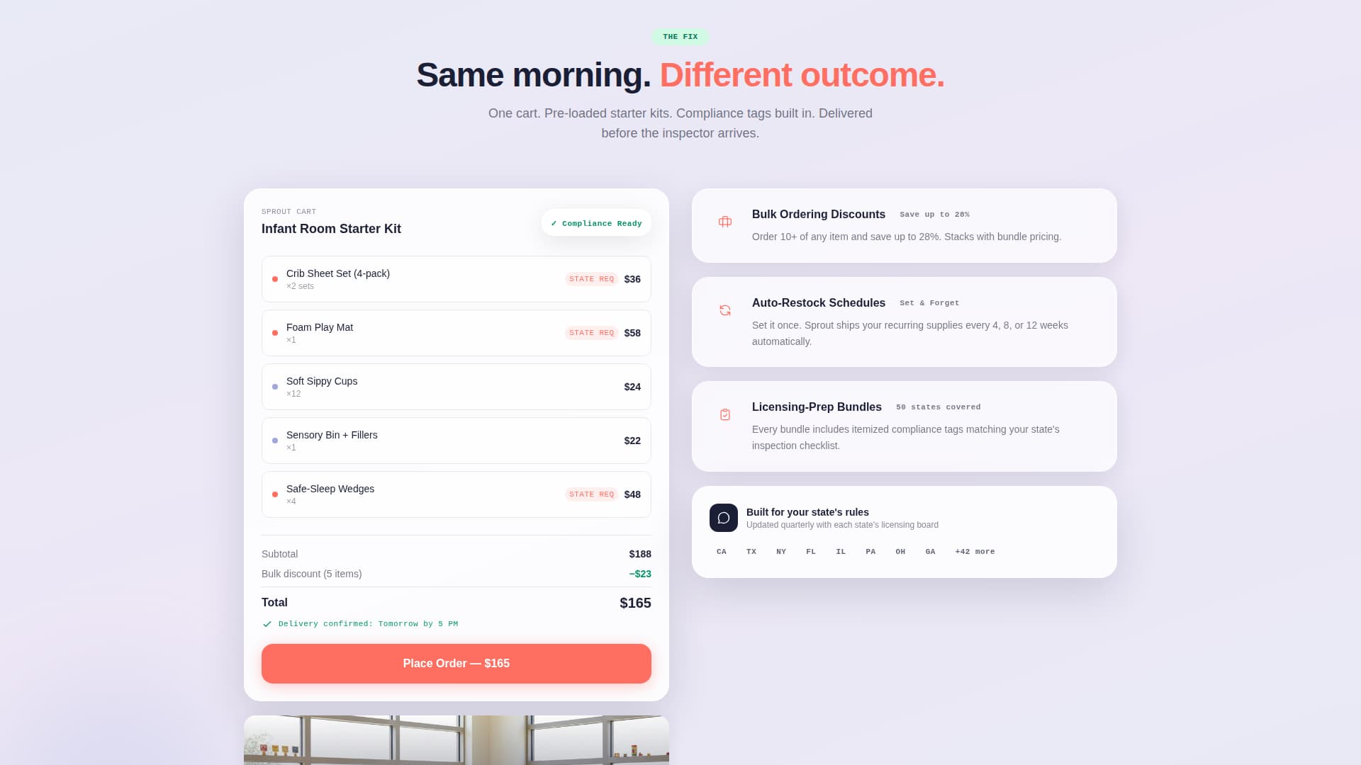 Sprout - Organized Daycare Landing Page Template