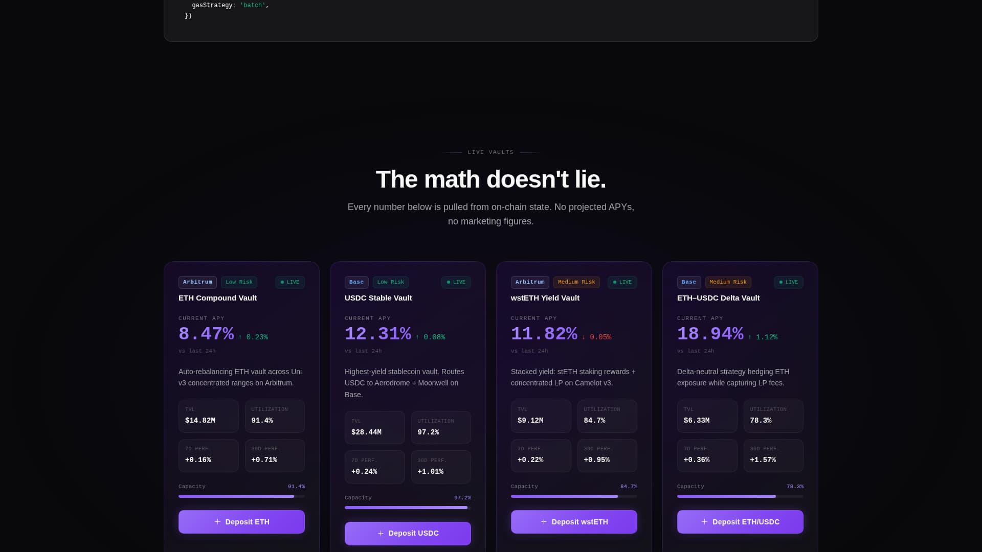 Yield - Relentless DeFi Landing Page Template