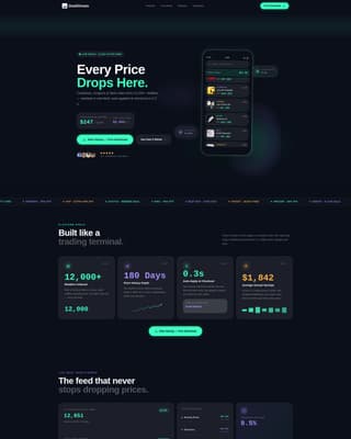 Dealstream - Glassmorphic Coupon Landing Page Template