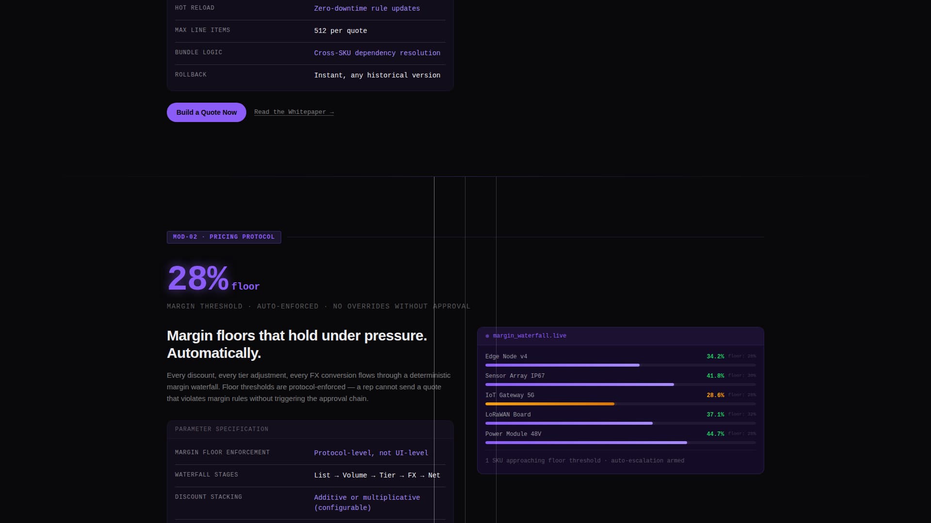 Quotechain - Decentralized CPQ Landing Page Template