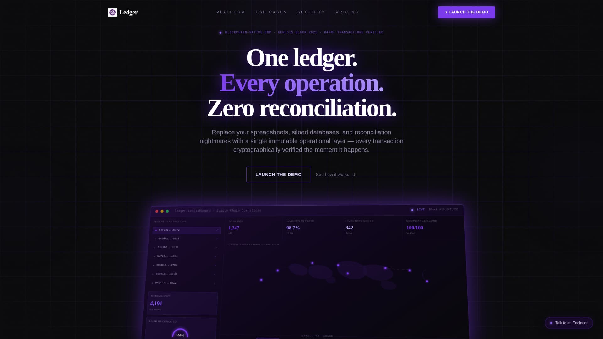 Foundation — Secure ERP Landing Page Template