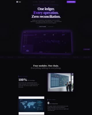 Foundation — Secure ERP Landing Page Template