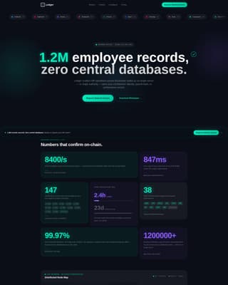 Ledger - Trustless HRM Landing Page Template