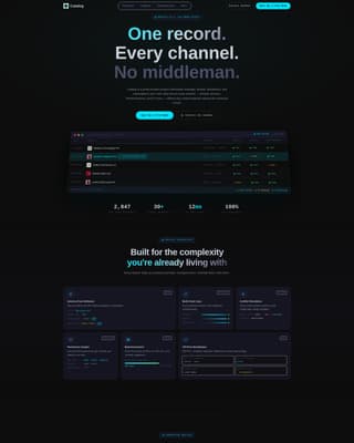 Vault — Intelligent PIM Landing Page Template