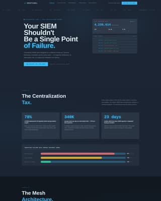 Guardian — Enterprise SIEM Landing Page Template
