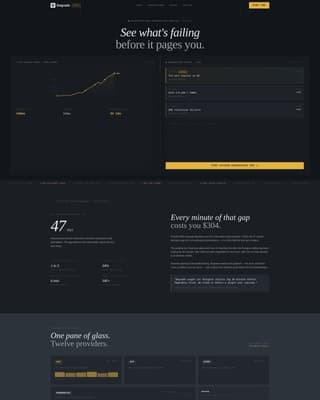 Degrade - Realtime Infrastructure Landing Page Template