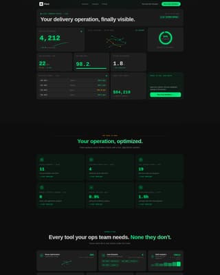 Fleet - Powerful Delivery App Landing Page Template