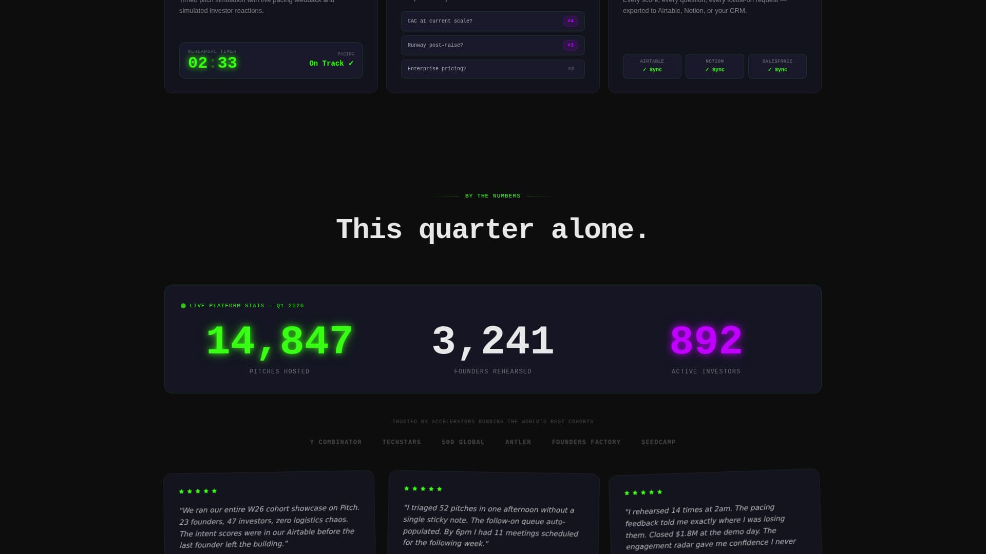 Pitch - Powerful Demo Day Landing Page Template