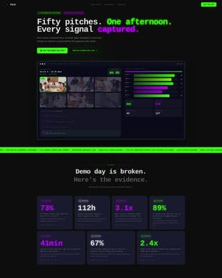 Pitch - Powerful Demo Day Landing Page Template