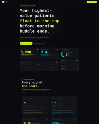 Qualify - Intelligent Dental Landing Page Template