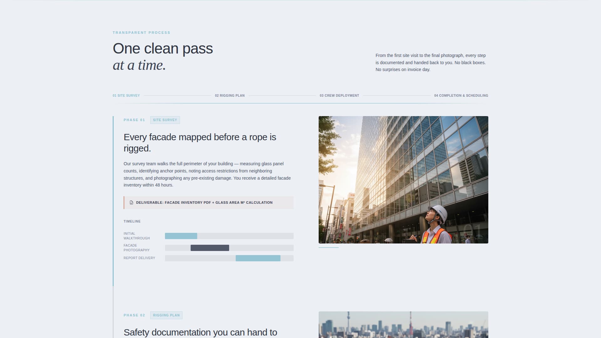 Squeegee - Transparent B2B Landing Page Template