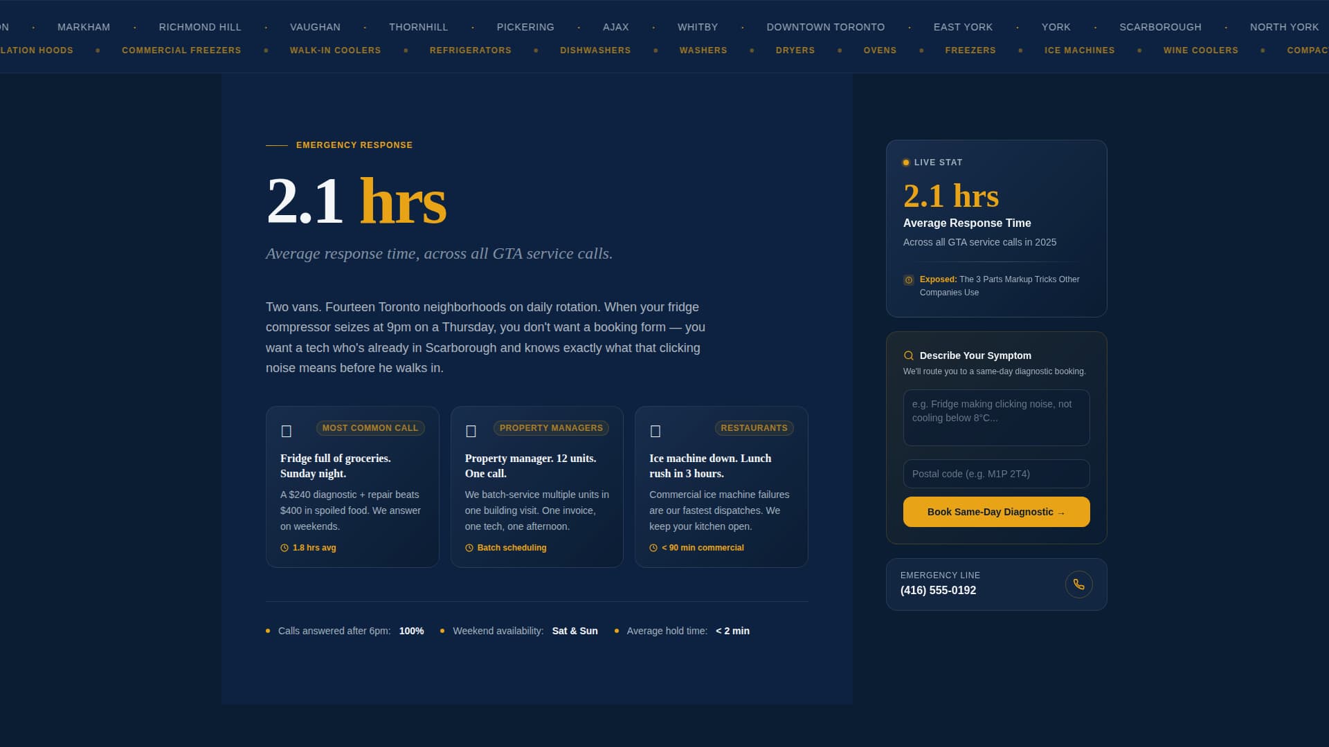 Callout - Authoritative Appliance Landing Page Template