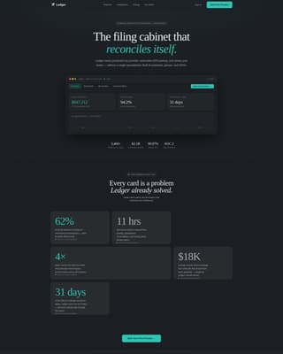 Ledger - Precision Dental Landing Page Template