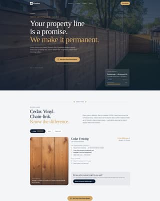 Rail — Certified Fence Installation Landing Page Template