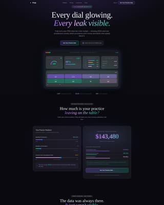 Pulp - Powerful DentalAnalytics Landing Page Template