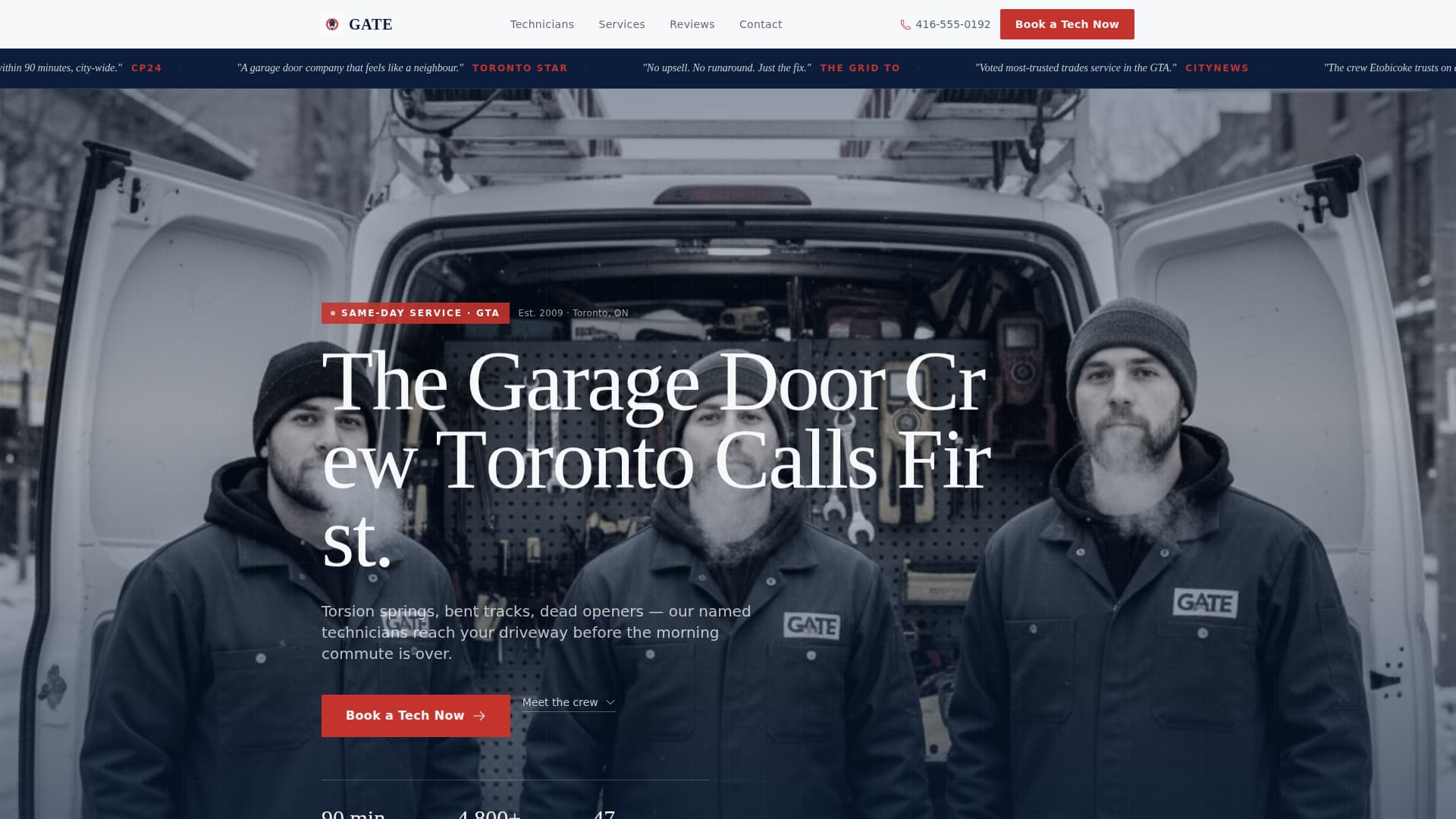 Portal — Expert Garage Door Landing Page Template