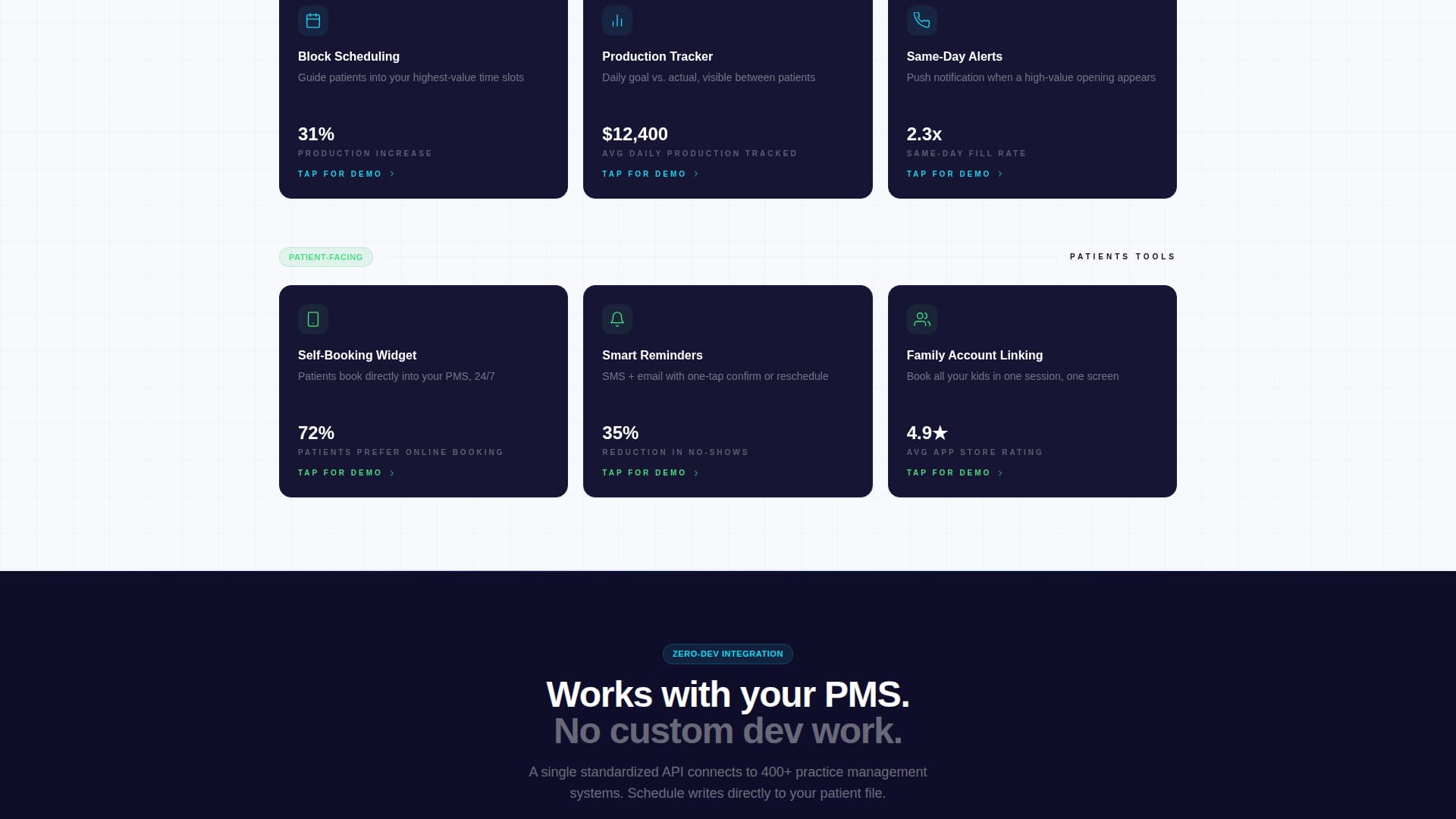 Schedule - Powerful Dental Landing Page Template