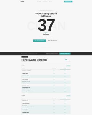 Gleam - Precision Cleaning Landing Page Template
