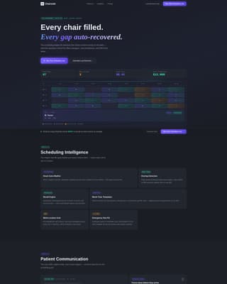 Chairside - Intelligent Scheduling Landing Page Template