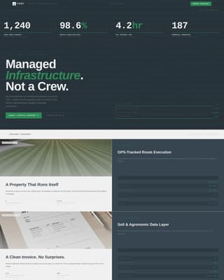 Turf - Precision Commercial Landing Page Template