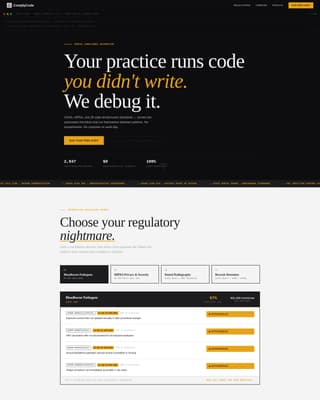 Comply - Automated Dental Compliance Landing Page Template