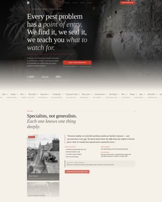 Fortress — Proven Pest Control Landing Page Template