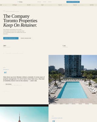Skim - Editorial Poolcleaning Landing Page Template