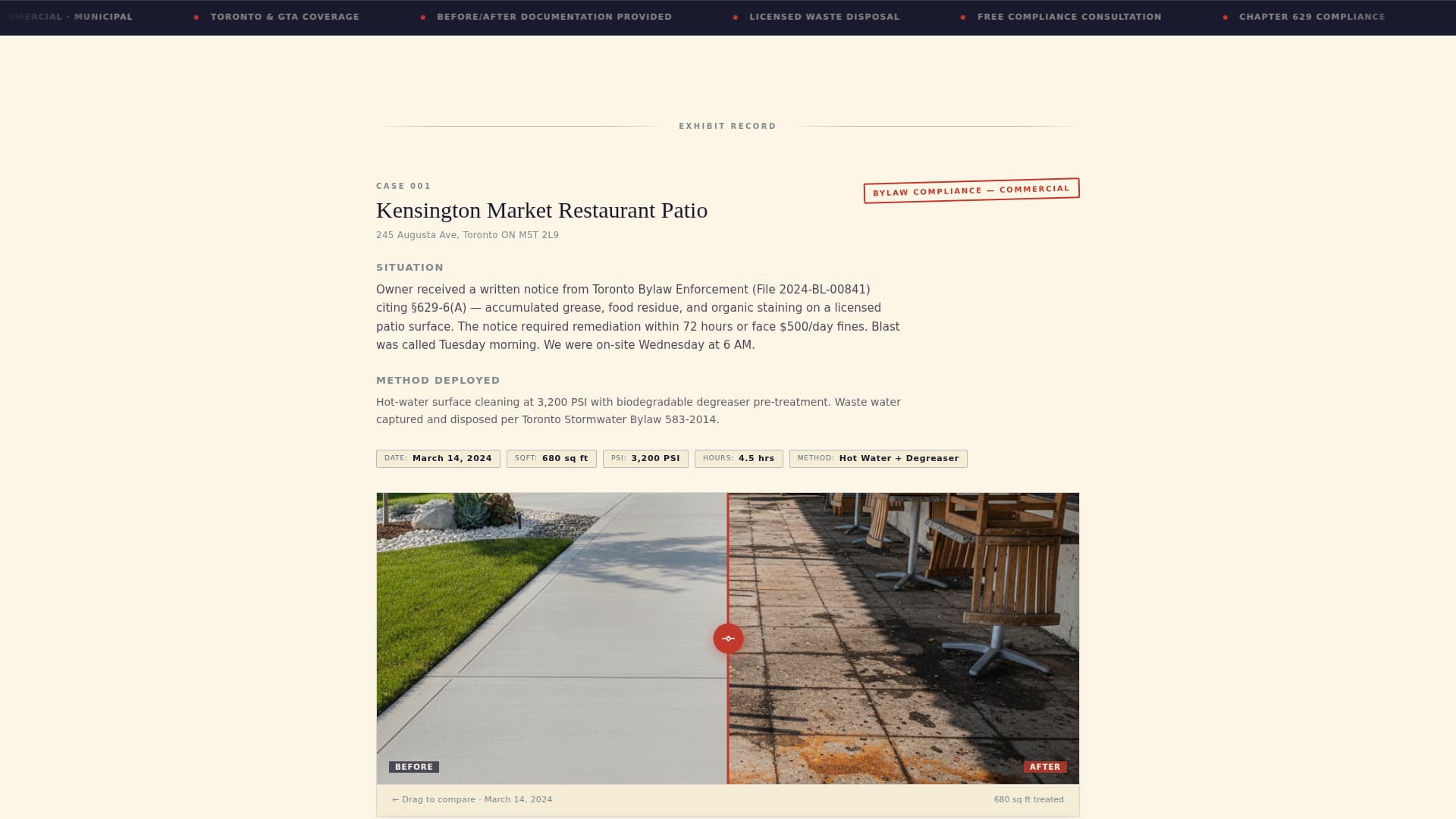 Surge — Elite Pressure Washing Landing Page Template