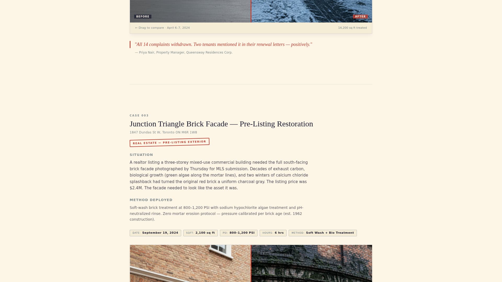 Surge — Elite Pressure Washing Landing Page Template
