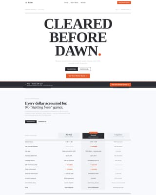 Plow - Transparent Snowremoval Landing Page Template
