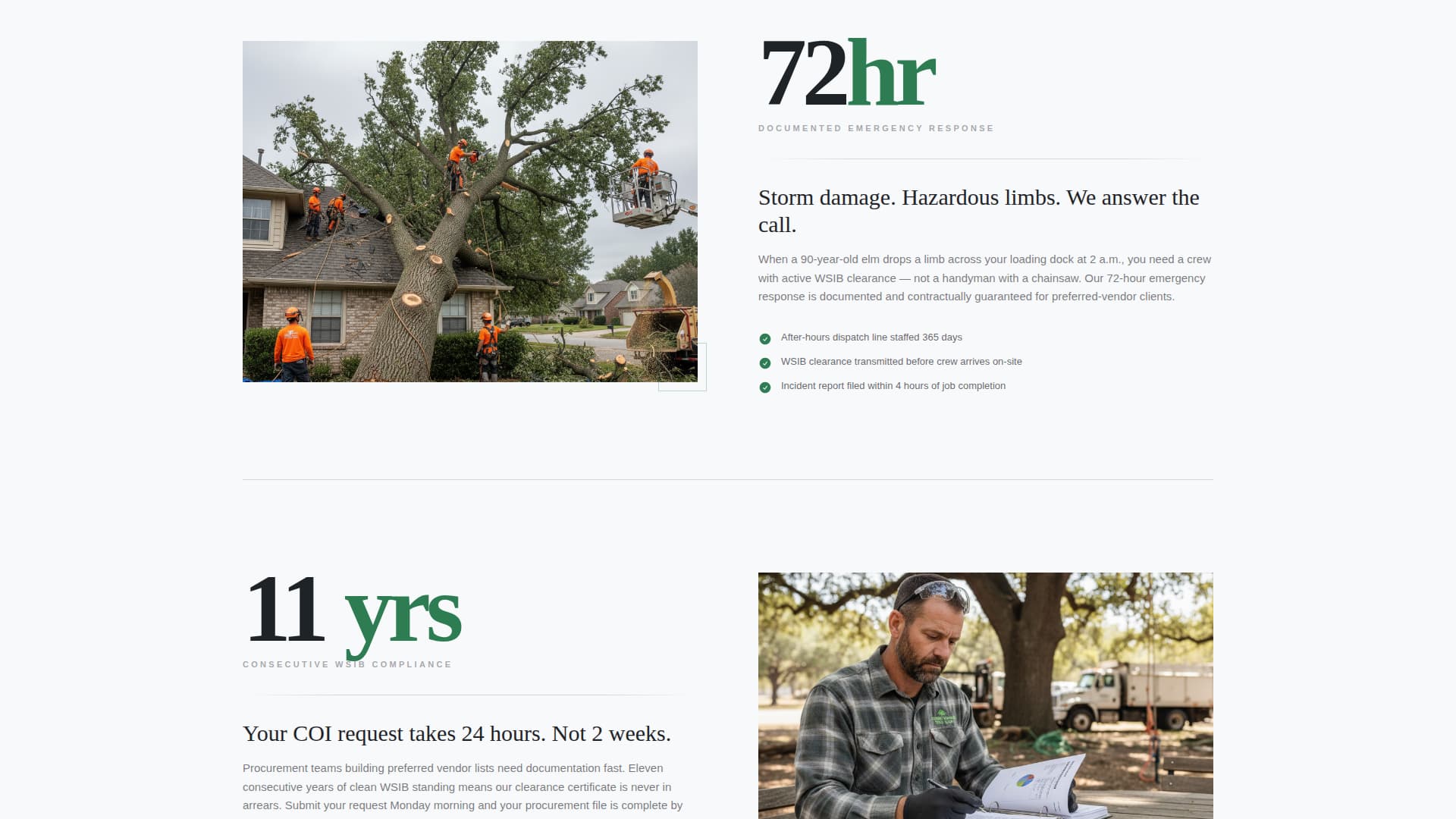 Canopy - Certified Treeservice Landing Page Template