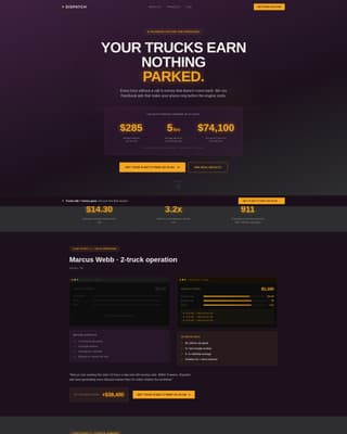 Tow Truck Marketing Portfolio Website Template