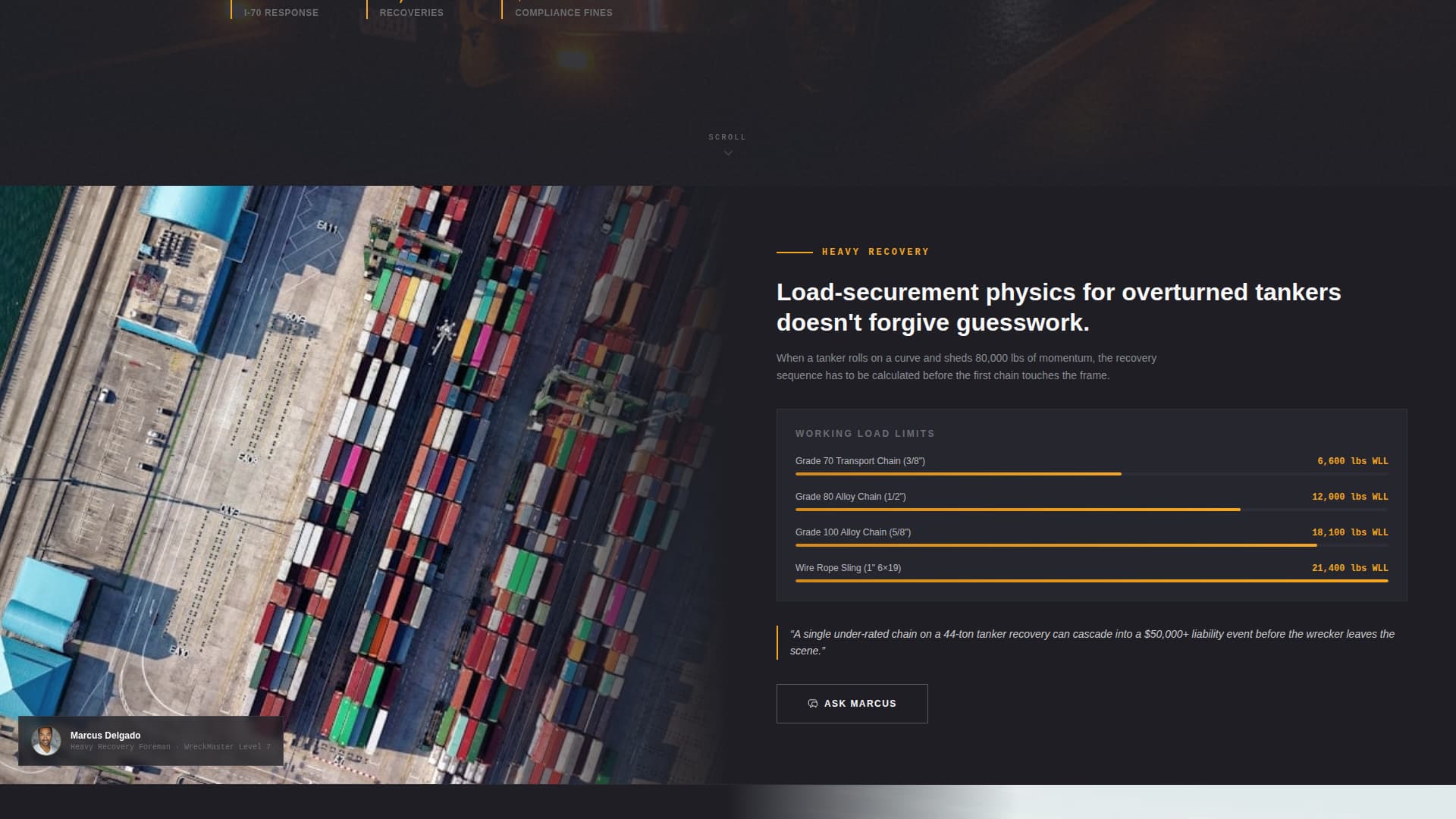 Tow Truck Operator Professional Website Template