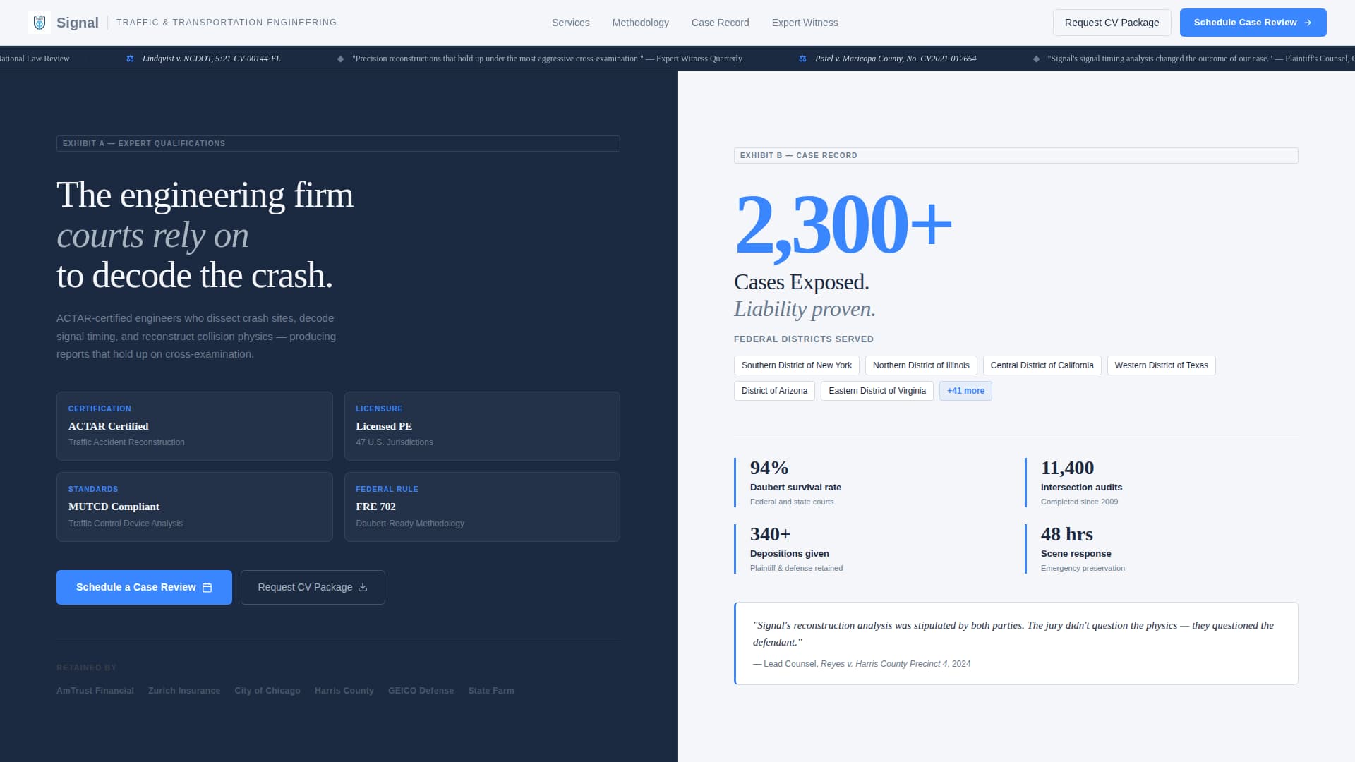 Engineering Consulting Booking Website Template