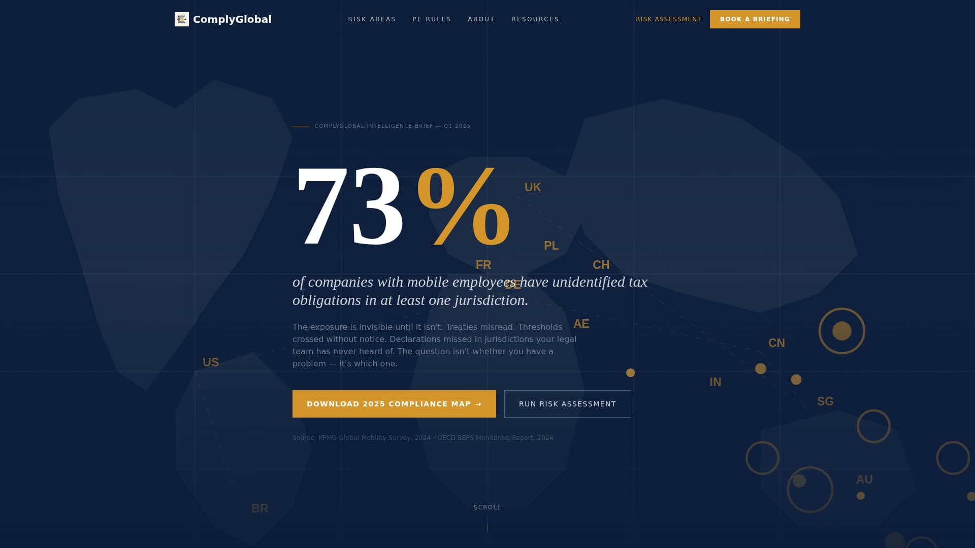 Comply — Official Enterprise Policy Landing Page Template